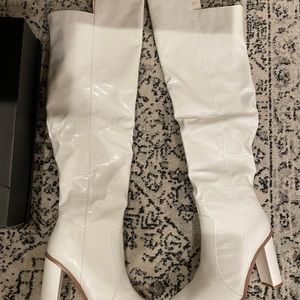 White Over the Knee Boots